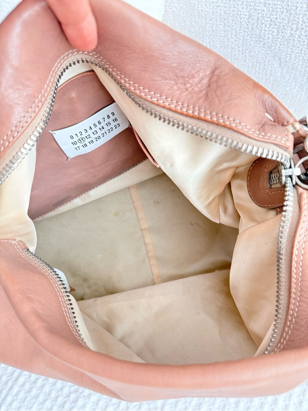 Maison Margiela Chain Shoulder Bag Brown Leather $2375 Retail Authentic - Picture 8 of 15